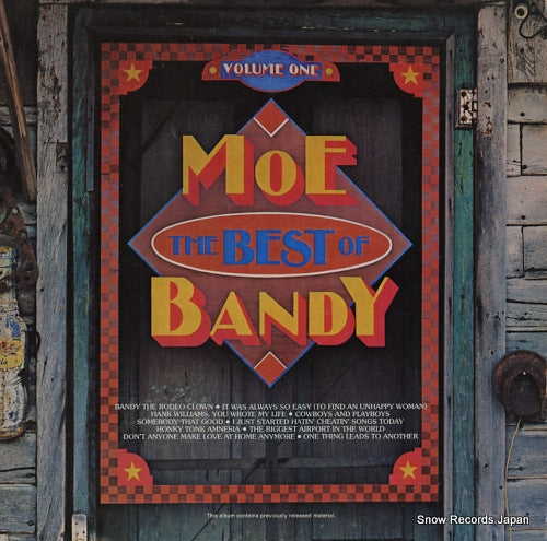 BANDY, MOE the best of moe bandy, volume i KC34715