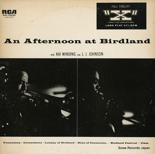 WINDING, KAI, AND J. J. JOHNSON an afternoon at birdland RGP-1164(M)