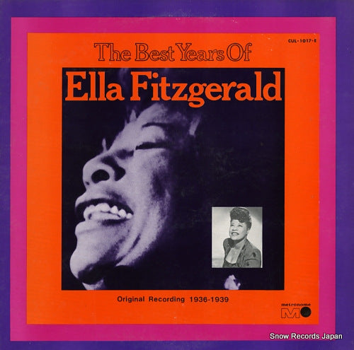 FITZGERALD, ELLA the best years of ella fitzgerald CUL-1017-E