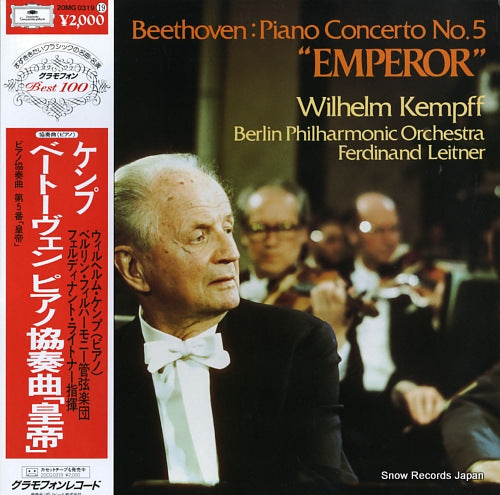 KEMPFF, WILHELM beethoven; piano concerto no.5 "emperor" 20MG0319