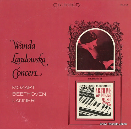LANDOWSKA, WANDA concert / mozart, beethoven, lanner X-915