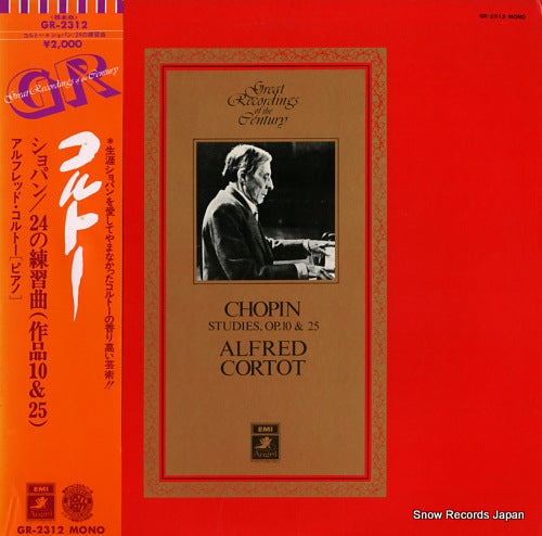 CORTOT, ALFRED chopin; studies op.10 & 25 GR-2312