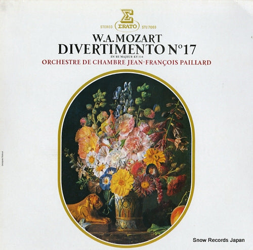 PAILLARD, JEAN-FRANCOIS mozart; divertimento no17 STU71069
