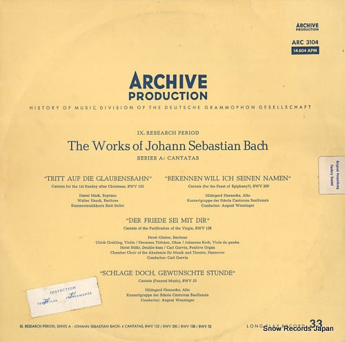 V/A the works of johann sebastian bach ARC3104 / 14604APM