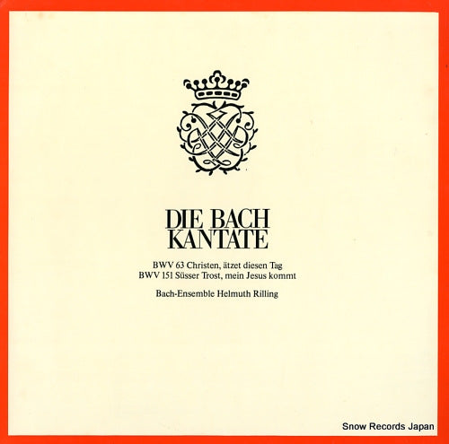 RILLING, HELMUTH die bach kantate / bwv63 christen, atzet diesen tag CLV71905