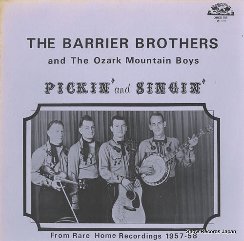 BARRIER BROTHERS pickin' and singin' OHCS108