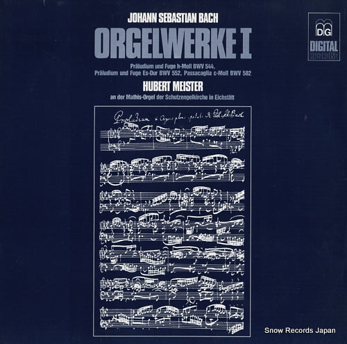 MEISTER, HUBERT bach; orgelwerke i MD+GG1084