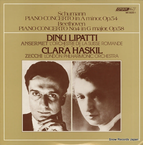 LIPATTI, DINU / CLARA HASKIL schumann; piano concerto in a minor, op.54 MX9029