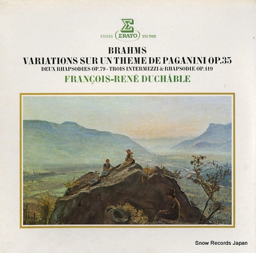 DUCHABLE, FRANCOIS-RENE brahms; variations sur un theme de paganini op.35 STU71401