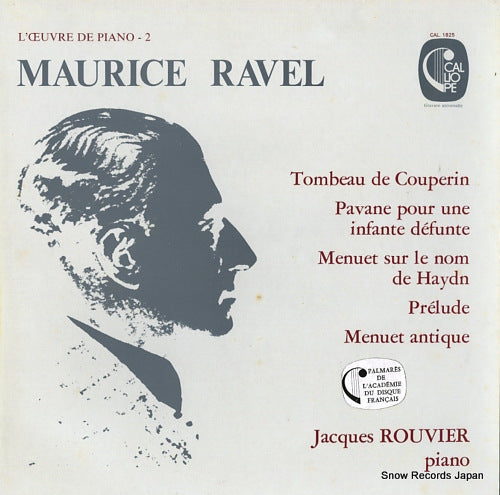 ROUVIER, JACQUES ravel; tombeau de couperin CAL.1825