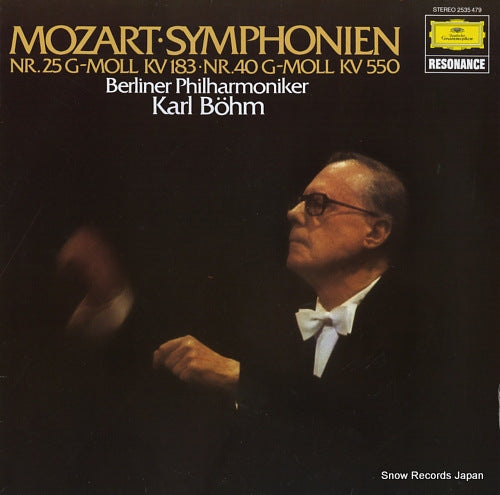 BOHM, KARL mozart; sympnoien nr.25 g-moll kv183, nr.40 g-moll kv550 2535479