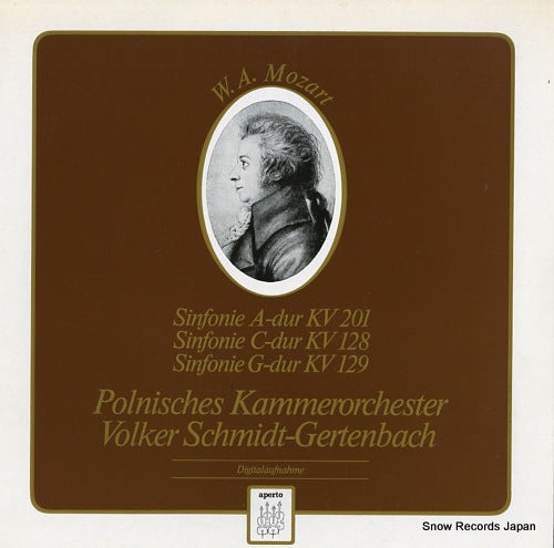 SCHMIDT-GERTENBACH, VOLKER mozart; sinfonir a-dur kv201, c-dur kv128 & g-fur kv129 APO240243