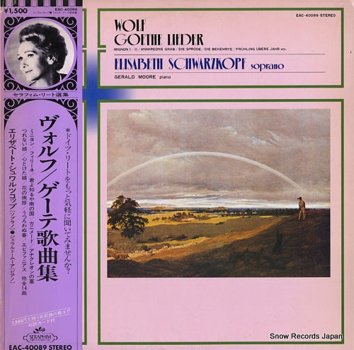 SCHWARZKOPF, ELISABETH wolf; goethe lieder EAC-40089