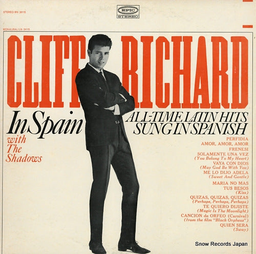 RICHARD, CLIFF, AND THE SHADOWS in spain / all-time latin hits sung in spanish BN26115