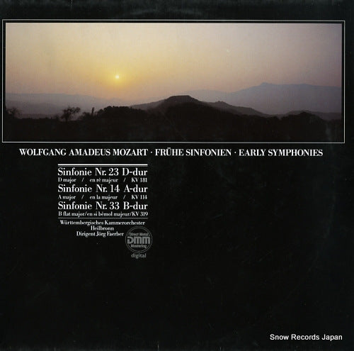 FAERBER, JORG mozart; early symphonies VMS2009