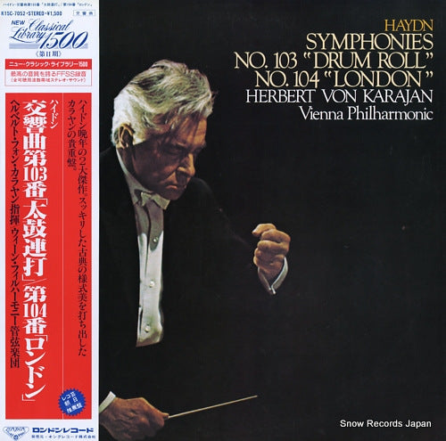 KARAJAN, HERBERT VON haydn; symphonies no.103 "drum roll", no.104 "london" K15C-7052