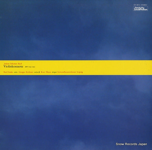 MASUR, KURT bach; violinkonzerte bwv1041-1043 ET-5074