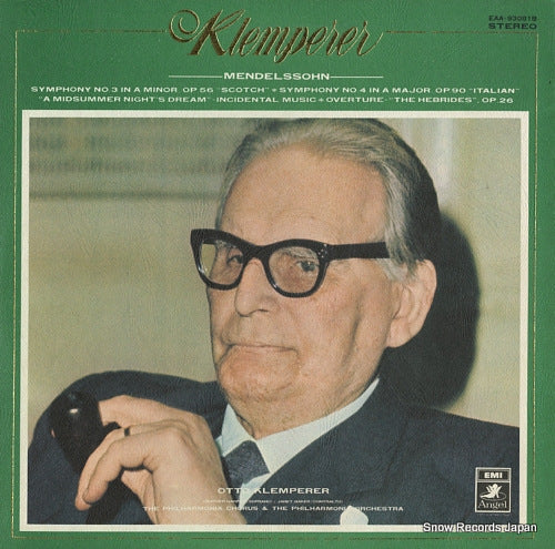 KLEMPERER, OTTO mendelssohn; symphony no.3 "schotch", no.4 "italian" EAA-93081B
