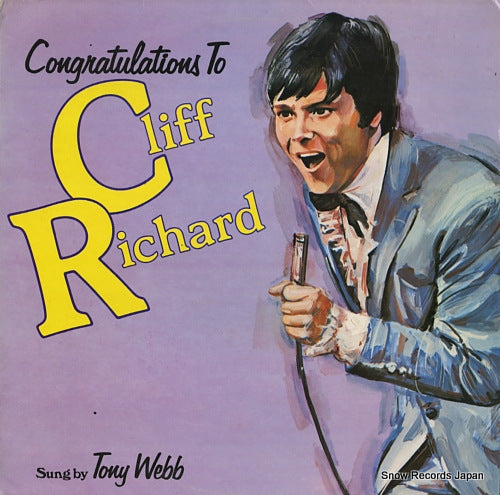 WEBB, TONY congratulations to cliff richard MER419