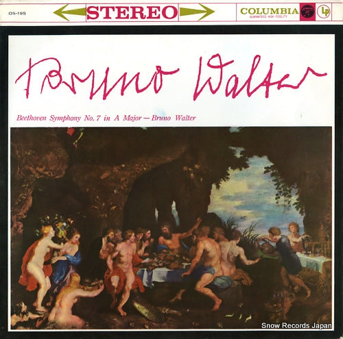 WALTER, BRUNO beethoven; symphony no.7 in a major OS-195