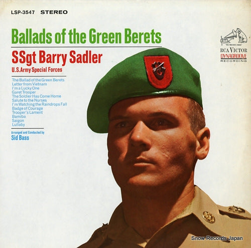 SSGT. BARRY SADLER ballads of the green berets LSP-3547