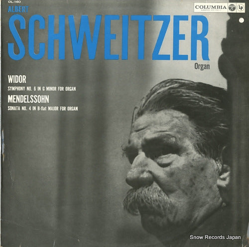 SCHWEITZER, ALBERT widor; symphony no.6 in g minor for organ OL-160
