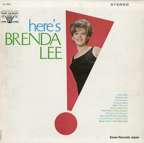 LEE, BRENDA here's breada lee VL73795