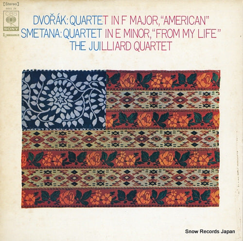 JUILLIARD STRING QUARTET, THE dvorak; quartet in f major, "american" SOCL24