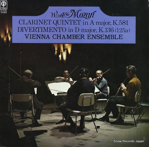 VIENNA CHAMBER ENSEMBLE mozart; clarinet quintet in a major, k.581 PA-5032