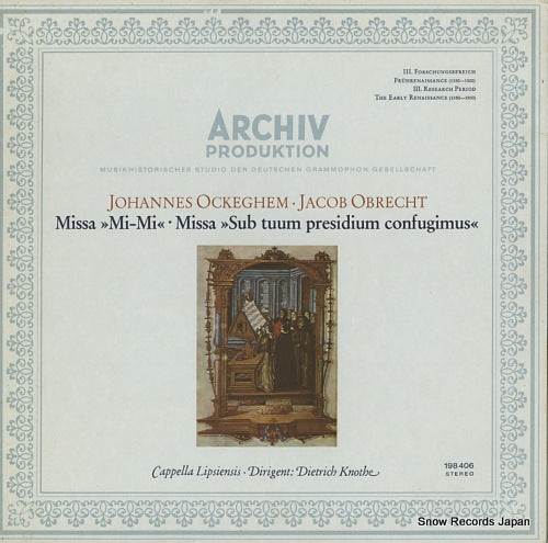 KNOTHE, DIETRICH johannes ochheghem; missa "mi-mi" 198406