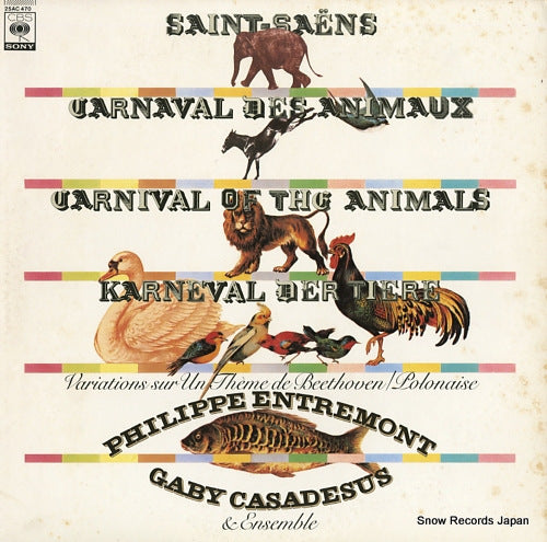 ENTREMONT, PHILIPPE, AND GABY CASADESUS saint-saens; carnival of the animales 25AC470