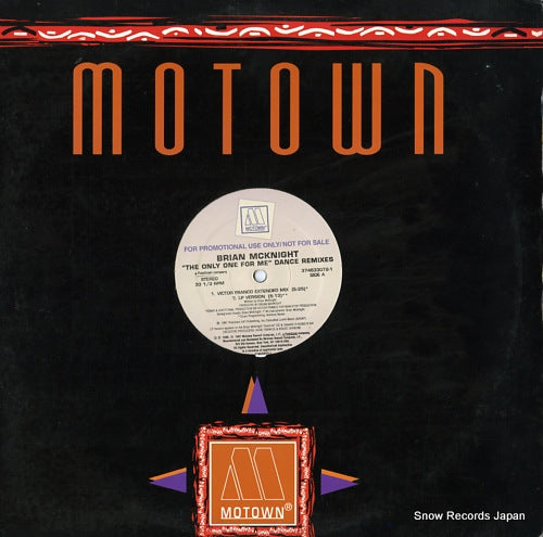 MCKNIGHT, BRIAN the only one for me (dance remixes) 374633072-1
