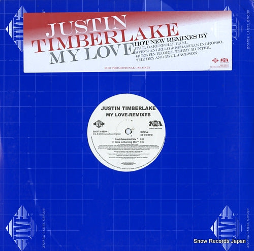TIMBERLAKE, JUSTIN my love (remixs) 88697-03800-1