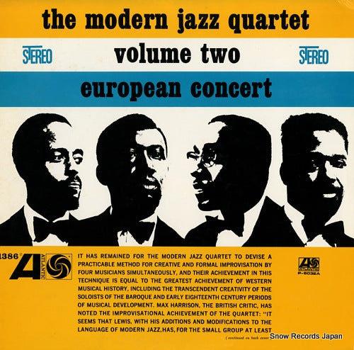 MODERN JAZZ QUARTET, THE european concert volume two P-6032A