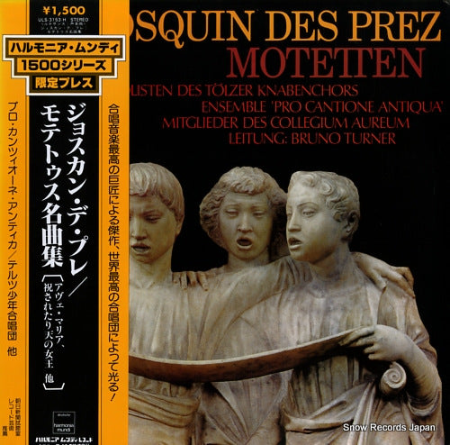 TURNER, BRUNO josquin des prez; motetten ULS-3153-H