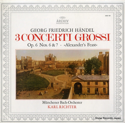 RICHTER, KARL handel; 3 concerti grossi op.6 nos.6 & 7 2533159