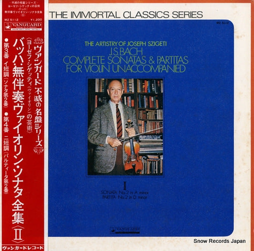 SZIGETI, JOSEPH bach; complete sonatas & partitas MZ5112