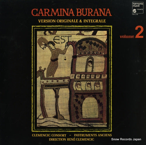 CLEMENCIC, RENE carmina burana. version originale & integrale. volume 2 HM336