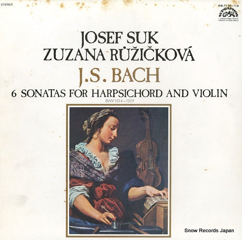 SUK, JOSEF / ZUZANA RUZICKOVA bach; 6 sonatas for harpsichord and violin bwv1014-1019 OQ-7150-1-S