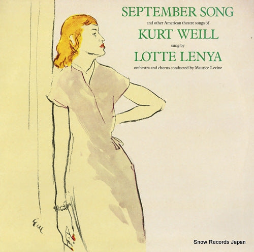 LENYA, LOTTE september song and other american theatre songs of kurt weill MP39513