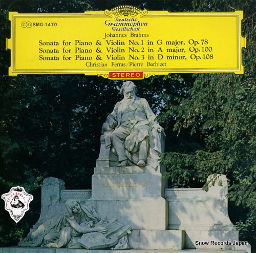 FERRAS, CHRISTIAN brahms; sonata for piano & violin no.1, no.2, no.3 SMG-1470