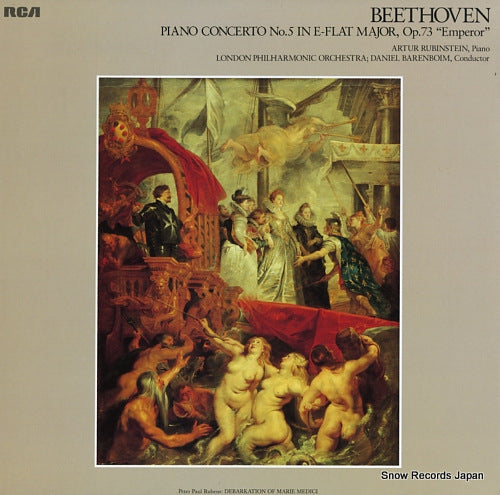 RUBINSTEIN, ARTUR beethoven; piano concerto no.5 in e-flat major, op.73"emperor" FCCA879