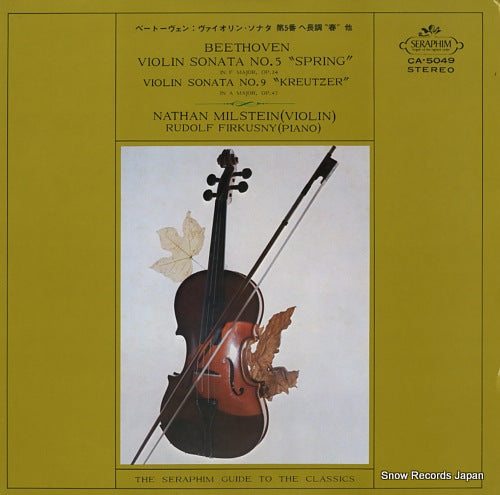 MILSTEIN, NATHAN beethoven; violin sonata no.5 "spring" and no.9 "kreutzer" CA.5049