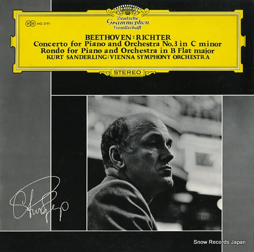 RICHTER, SVIATOSLAV beethoven; concerto for piano and orchestra no.3 in c minor MG2191