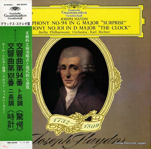 RICHTER, KARL haydn; symphony no.94 in g major "surprise" MG-2040