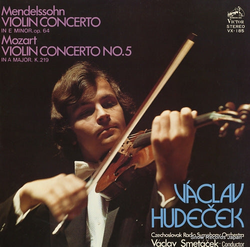 HUDECEK, VACLAV mendelssohn; violin concerto in e minor, op.64 VX-185