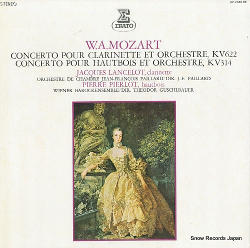 LANCELOT, JACQUES / PIERRE PIERLOT mozart; concerto pour clarinette et orchestre, kv622 OP-7020-RE