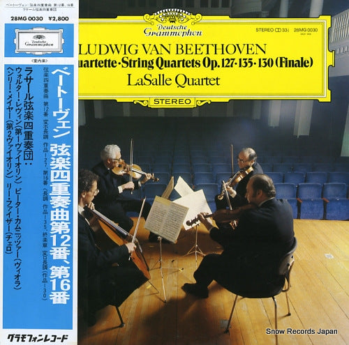 LASALLE QUARTETT beethoven; string quartets op.127, 135, 130 (finale) 28MG0030