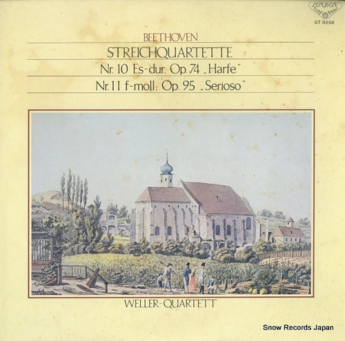 WELLER QUARTETT beethoven; streichquartette nr.10 "harfe" and nr.11 "serioso" GT9258