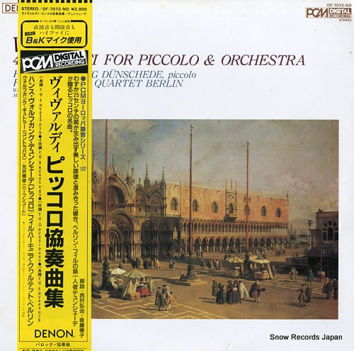 DUNSCHEDE, HANS WOLFGANG vivaldi; 4 concerti for piccolo & orchestra OF-7072-ND